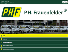 Tablet Screenshot of phfrauenfelder.nl